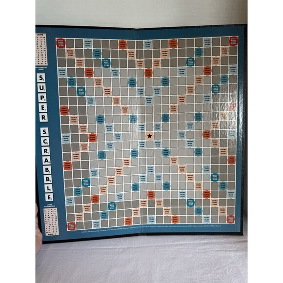 Super Scrabble Game 2004 Word Game Family Board Complete Classic Fun Crossword - Picture 3 of 7